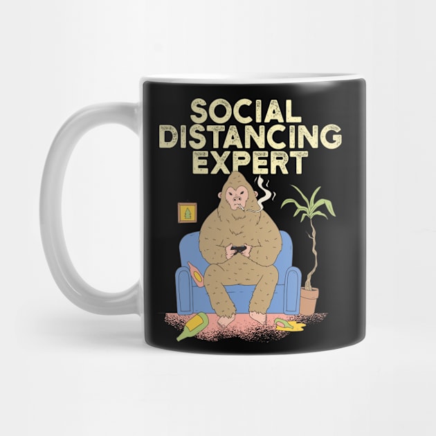 Social Distancing Expert Quarantine Bigfoot by UNDERGROUNDROOTS